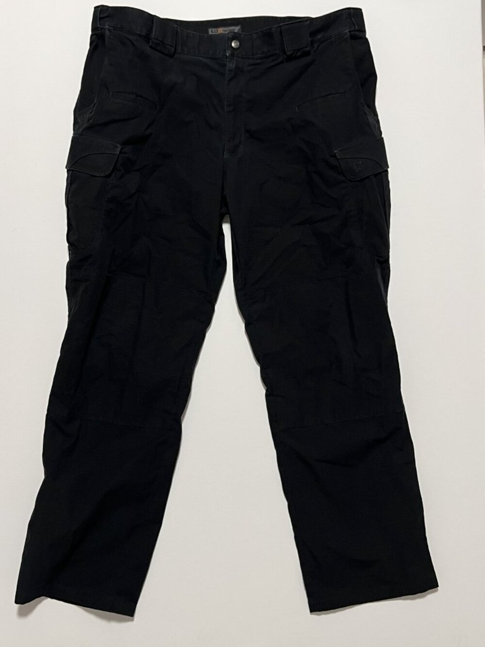 5.11 Tactical Cargo Pants Double Knee Ripstop Utility Black Men's size 40x32 - Picture 6 of 7